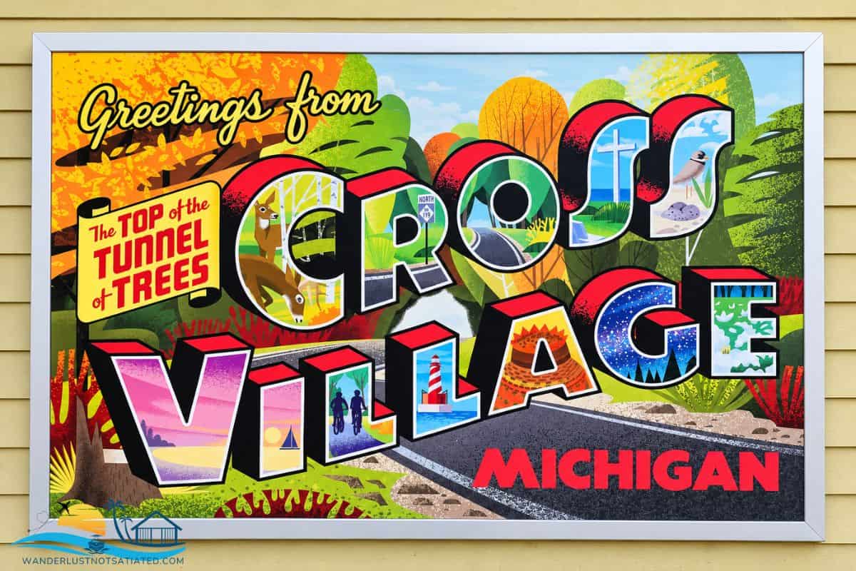 cross village tunnel of trees Michigan